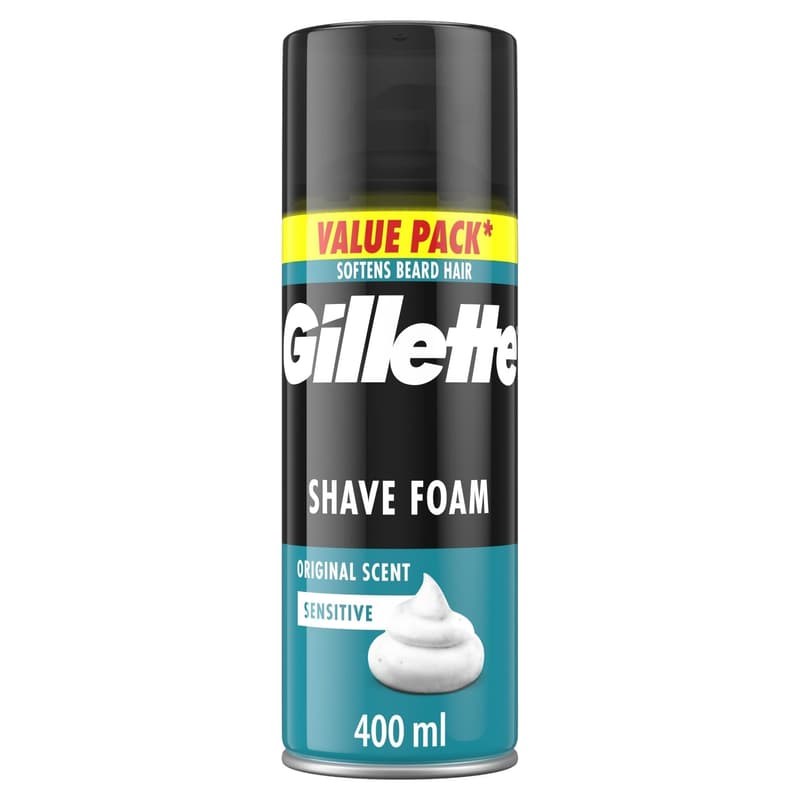 Gillette Classic Sensitive Shaving Foam, 400 ml