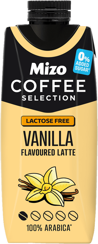 Mizo Coffee Selection laktózmentes, hozzáadott cukor nélküli vaníliás latte