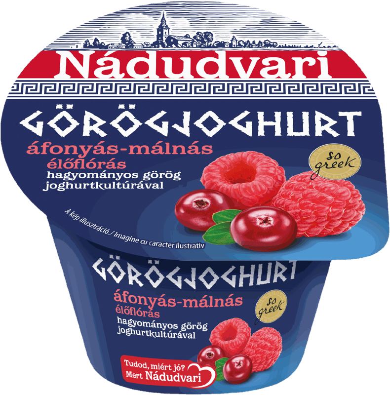 Nádudvari görögjoghurt áfonya-málna