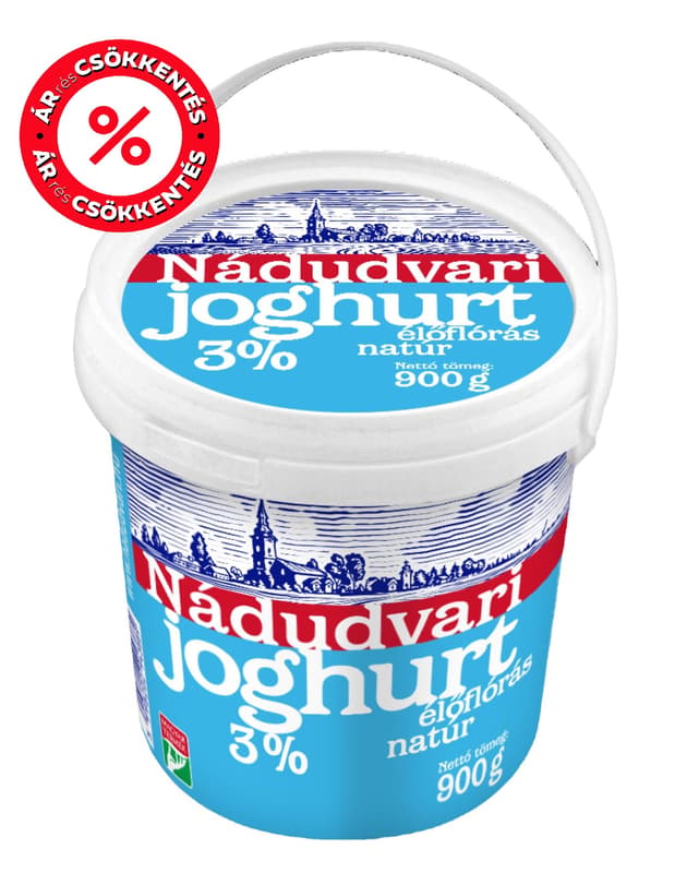 Nádudvari joghurt natúr 3%