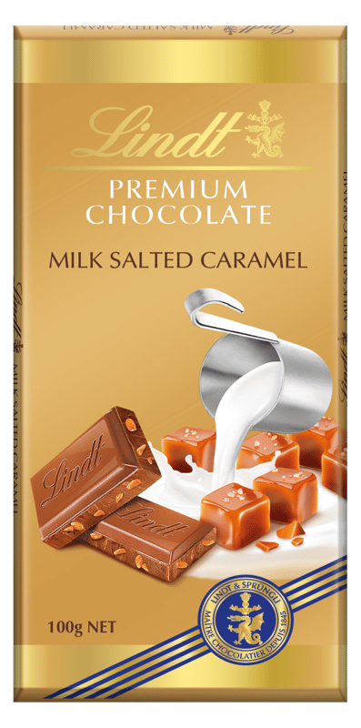 Lindt Gold Tablet Milk Caramel Salt