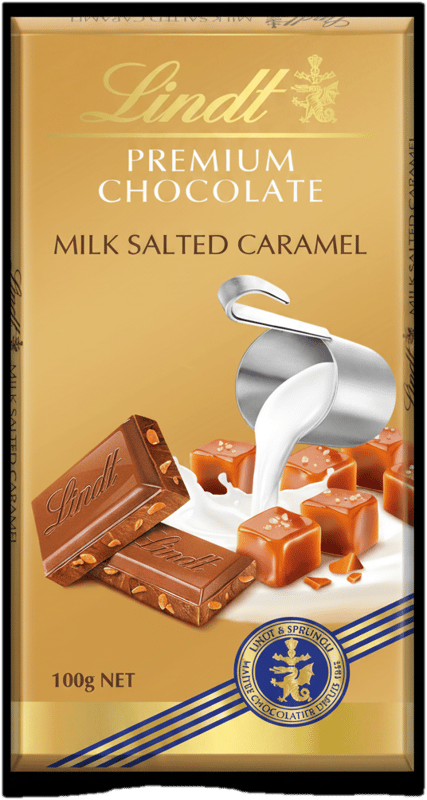 Lindt Gold Tablet Milk Caramel Salt