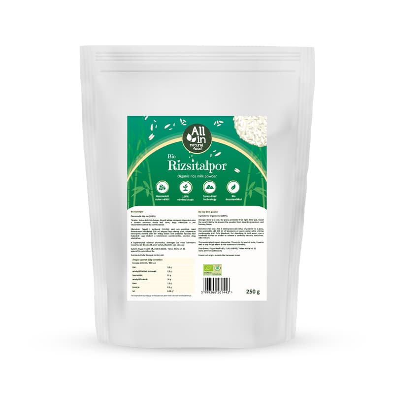 All in Natural Food BIO Rizsitalpor