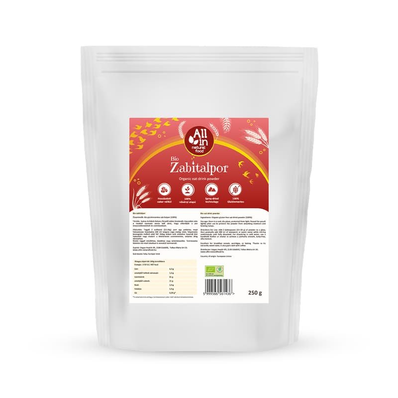 All in Natural Food Organic Oat Drink Base
