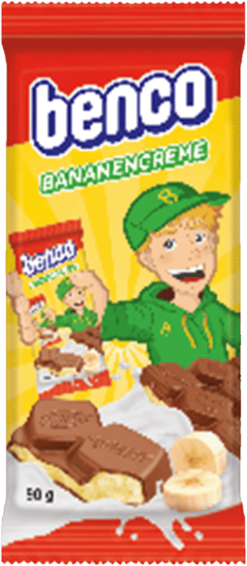 Benco - Milk Chocolate Bar with Banana Cream 90 g