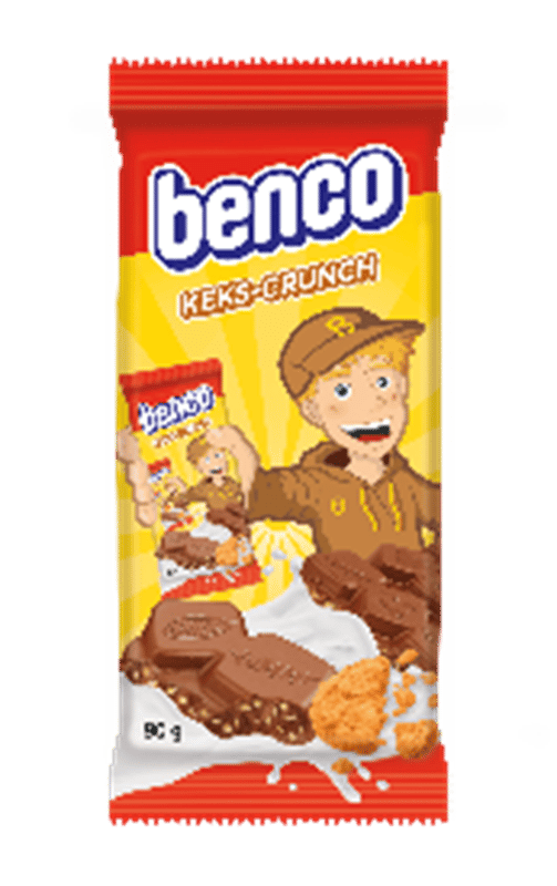 Benco - Milk Chocolate Bar with Biscuit Pieces 90g