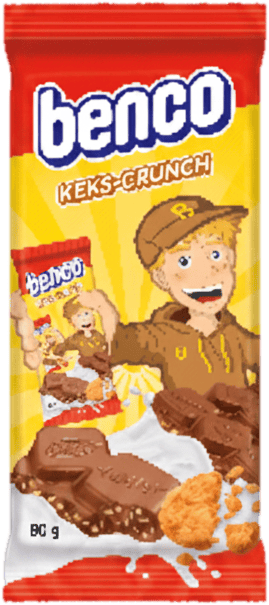Benco - Milk Chocolate Bar with Biscuit Pieces 90g