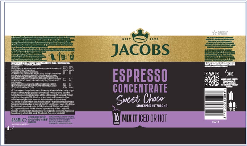 Jacobs Chocolate flavored Espresso concentrate 485 ml