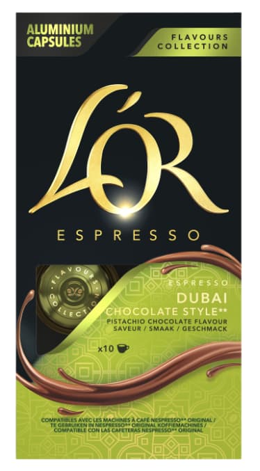 L’OR NCC Dubai Csokoládé Stílusú Espresso capsules 10PC