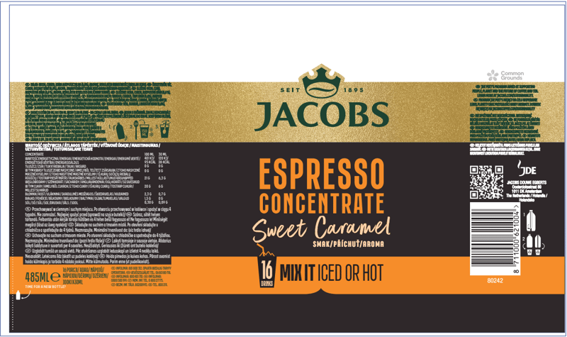 Jacobs Caramel flavored Espresso concentrate 485 ml
