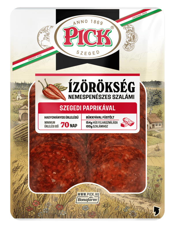 Pick Ízörökség szegedi paprikás szalámi szeletelt