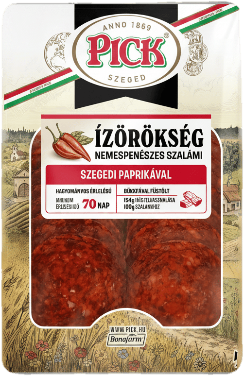 Pick Ízörökség szegedi paprikás szalámi szeletelt