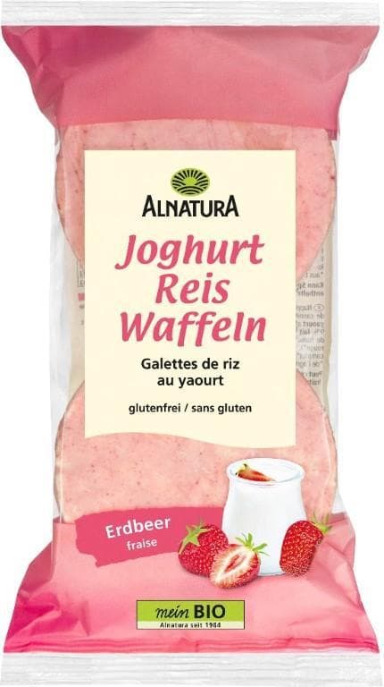 Alnatura Bio rizstallér eperes-joghurtos bevonattal
