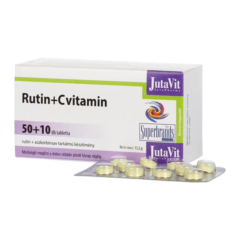 JutaVit Rutin+Cvitamin tabletta 50+10 db
