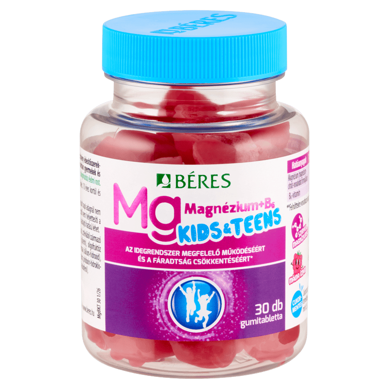 Béres Magnézium B6 gumitabletta Kids/Teens málna
