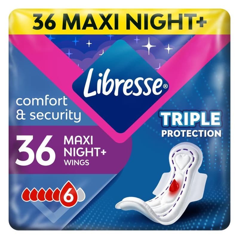 Libresse Maxi Goodnight Wings egészségügyi betét