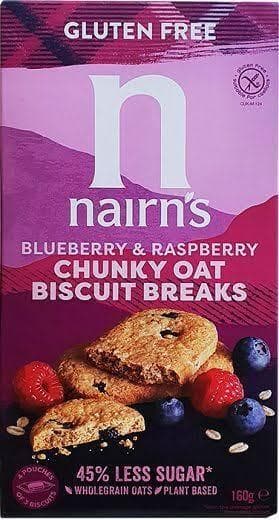 Nairn's gluten-free blueberry-raspberry oat biscuits 160g