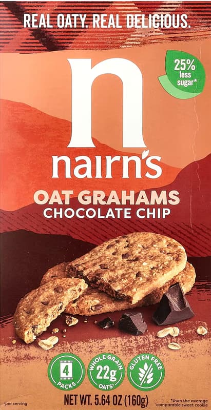 Nairn's gluten-free chocolate chip oat biscuits 160g