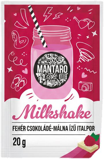 Mantaro Milkshake Fehér csokoládé-málna ízű italpor