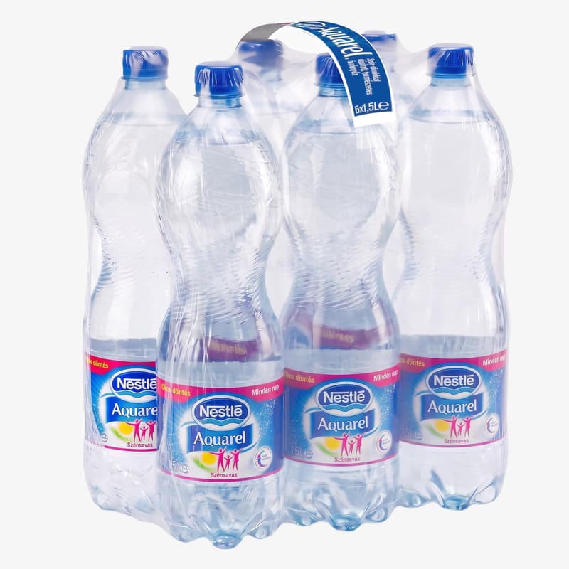 Nestlé Aquarel szénsavas természetes ásványvíz multipack (6x1,5l)