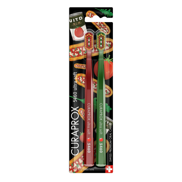 Curaprox CS 5460 Ultra Soft Fogkefe Pizza Edition