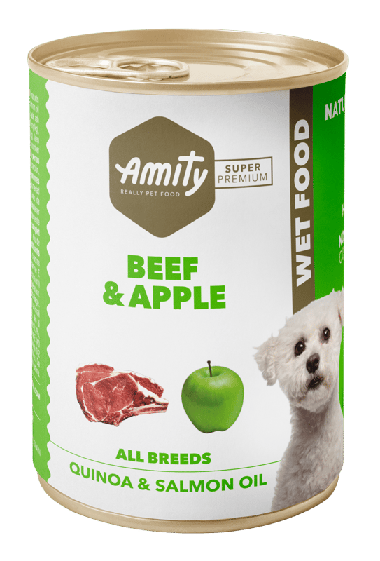 Amity Hypoallergen Beef-Apple Kutya Konzerv