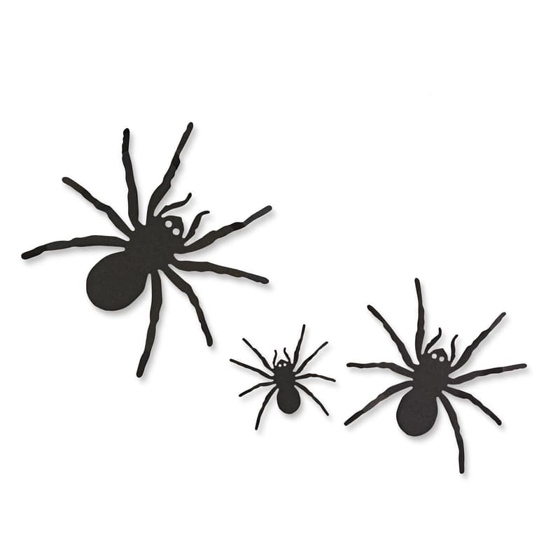 Halloween-i dekoráció - pók szett - öntapadós - fekete - 30 db / csomag