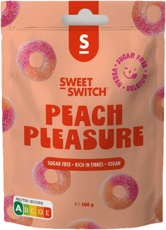 Sweet-Switch Peach Pleasure cukormentes gumicukor