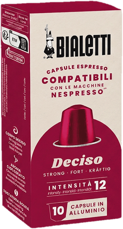 Bialetti Nespresso compatible capsules Deciso 10 pcs