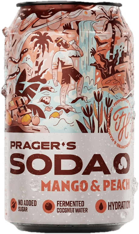 Prager's Soda Mango & Peach