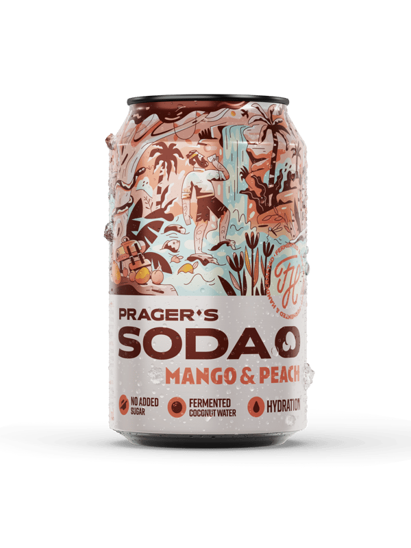 Prager's Soda Mango & Peach