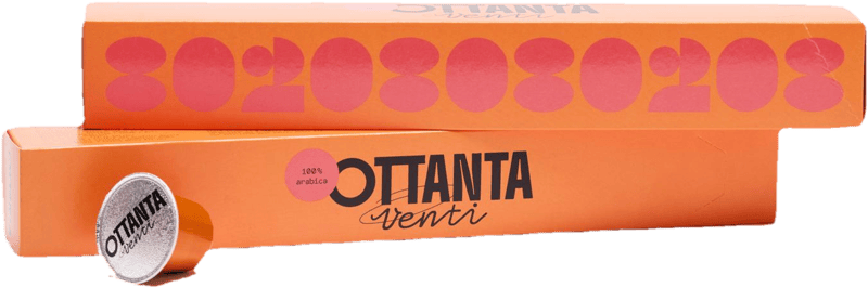 Ottanta Venti eszpresszó kávékeverék alumínium kapszulában – Dione (10x5,5g)