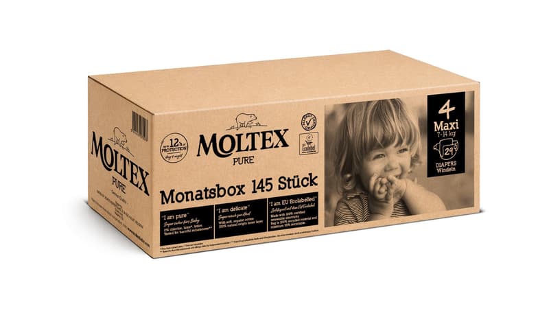 Moltex Pure Nadrágpelenka 4 Havicsomag (7-14KG)
