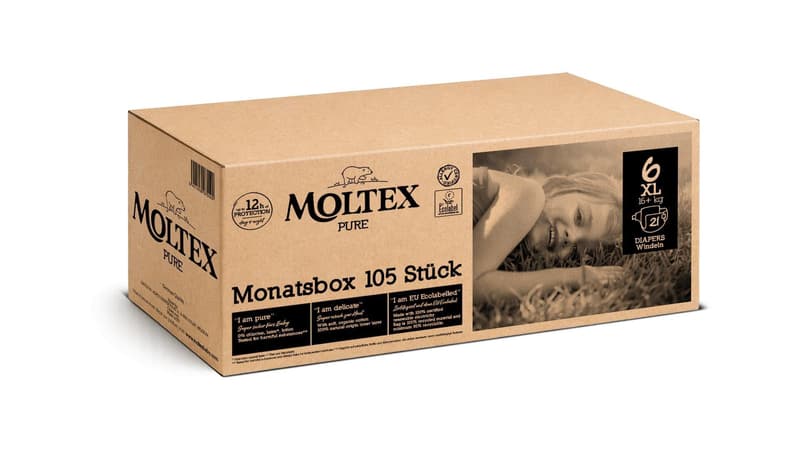MOLTEX Pure Nadrágpelenka 6 Havicsomag (16+KG)