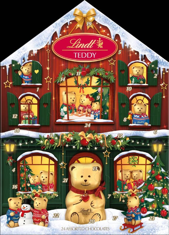  Lindt Teddy mackó háza adventi kalendárium