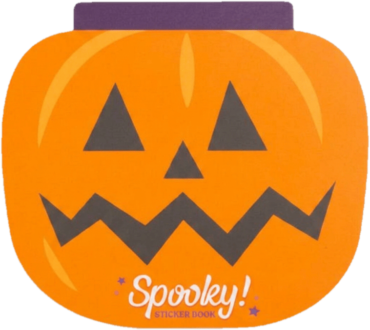 Matricás Könyv, 10 Lapos - Halloweeni Tök Formájú