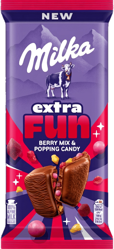 Milka Extra Fun gyümölcsös