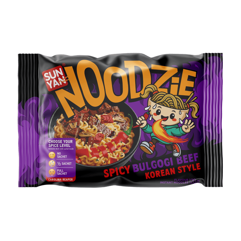 SunYan NOODZIE instant tészta pikáns marha