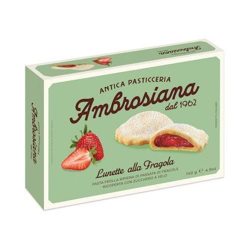 Ambrosiana Lunette  All'Fragola Vaj & eper sütemény