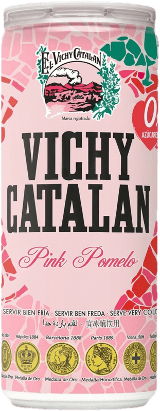 Vichy Catalan Pink Pomelo cukormentes, grapefruit ízű ízesített ásványvíz