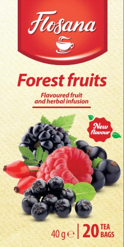 Flosana Flavoured fruit and herbal infusion - forest fruit 20 x 2g