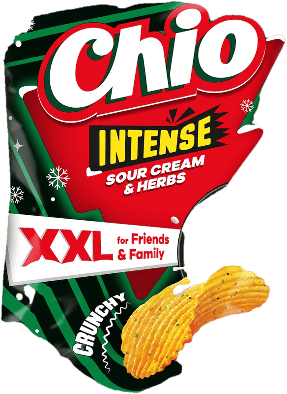 CHIO XXL BURGONYACHIPS INTENSE TEJFÖLÖS-FŰSZERNÖVÉNYES