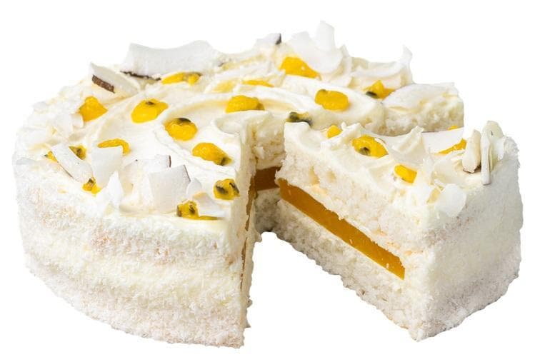 CrossCafe - Small_Coconut cake with mango