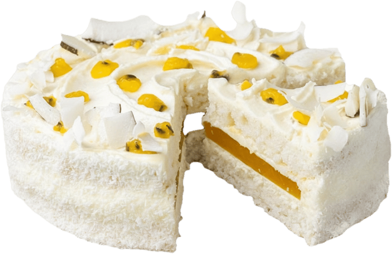 CrossCafe - Small_Coconut cake with mango