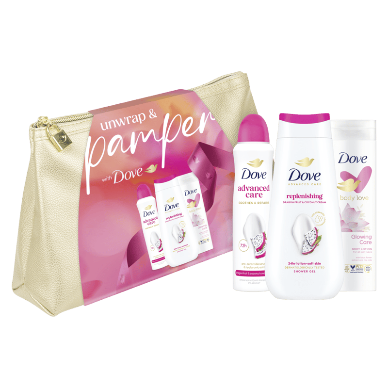 Dove Pamper Gift Pack with medium washbag
