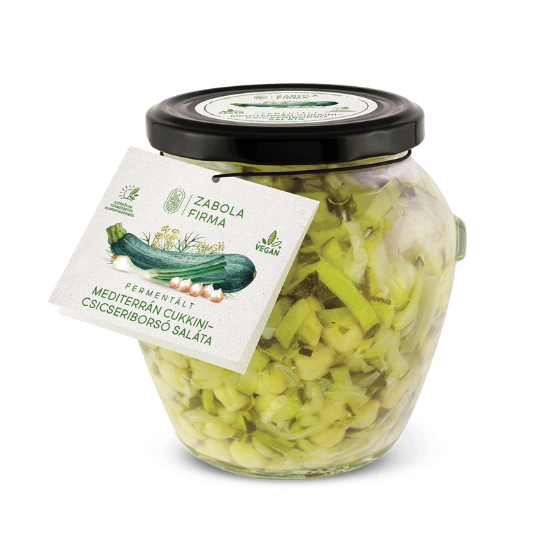 Zabola Firma Fermentált mediterrán cukkini-csicseriborsó saláta - 290 g