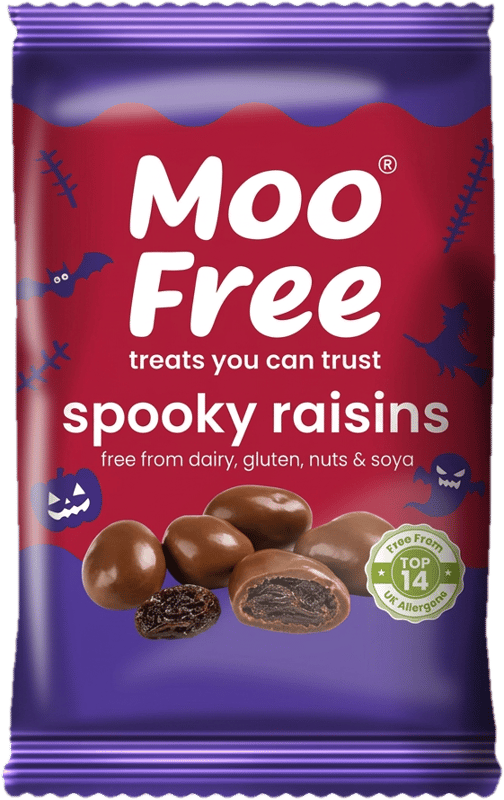Moo Free Halloween Spooky Mazsola Tejmentes Csokoládé drazsé