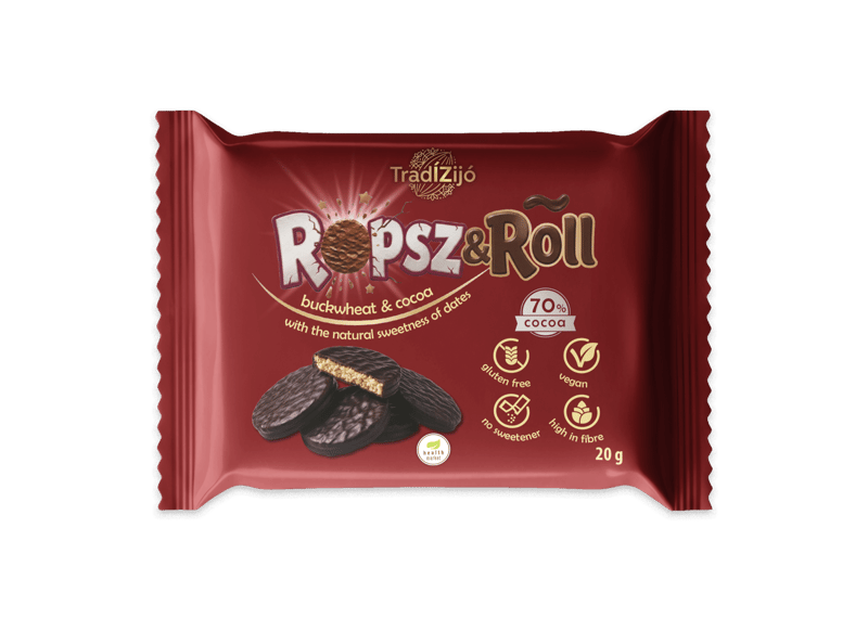 Health Market Tradízijó Ropsz&Roll datolyás hajdinatallér kakaós bevonóval