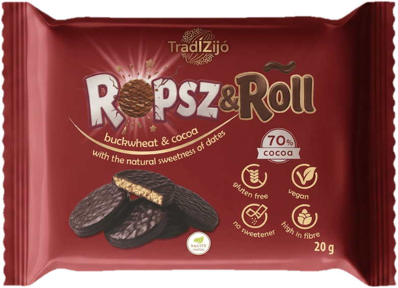 Health Market Tradízijó Ropsz&Roll datolyás hajdinatallér kakaós bevonóval