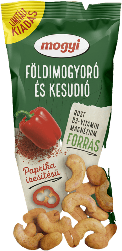 Mogyi Roasted Peanuts & Cashew paprika flavoured